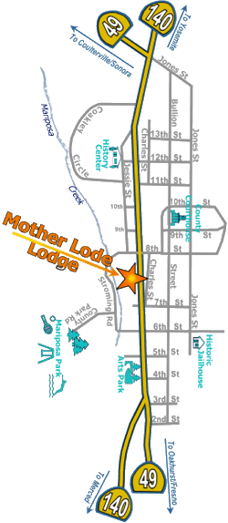 Map of Mariposa